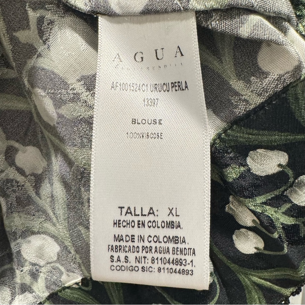 NWT Agua Bendita Urucu Perla Off-Shoulder Top XL - Picture 4 of 4